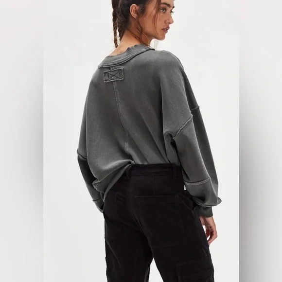 NWT FREE PEOPLE WE THE FREE HI-LO PULLOVER - Picture 2 of 2
